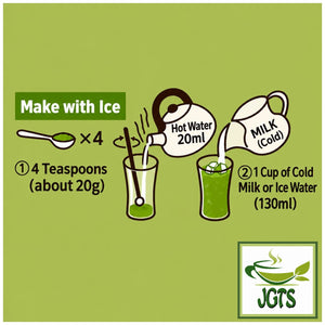 Sefco Matcha Latte - Instructions to brew Iced (E)