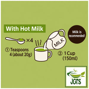 Sefco Matcha Latte - Instructions to brew with hot milk (E)