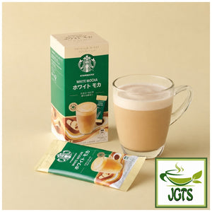 Starbucks - Premium White Mocha - Box and one stick brewed in cup