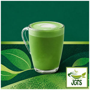 (Starbucks) - Premium Mix Matcha Latte - Brewed in glass