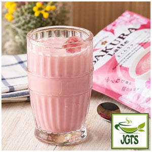 Tea Boutique - Instant Sakura Latte - Iced Sakura Latte in glass