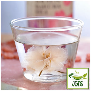 Tea Boutique - Sweet Sakura Cherry Blossom Tea - Cherry blossom in glass