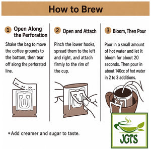 UCC - Artisan's Coffee One-Drip Mild Blend with Mellow Taste - Instructions to brew drip coffee (E)