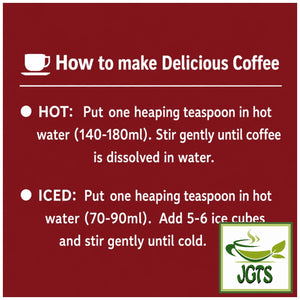 UCC - Artisan's Coffee Rich Blend Instant Coffee - Jar - How to make delicious Instant Coffee