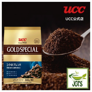 UCC Gold Special "Rich" (Koku) Blend Ground Coffee - Ground Coffee Bag spoon
