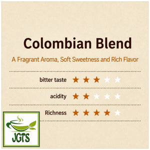 (UCC) - Coffee Exploration One-Drip Coffee Colombian Blend - Flavor chart