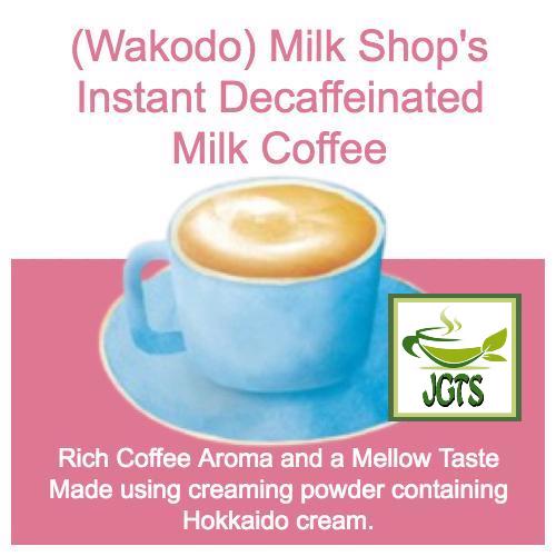 (Wakodo) Milk Shop's Instant Decaffeinated Milk Coffee - made with Hokkaido Cream
