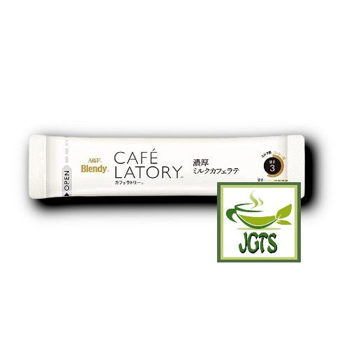(AGF) Blendy Cafe Latory Milk Cafe Latte 8 Sticks - One individually wrapped stick