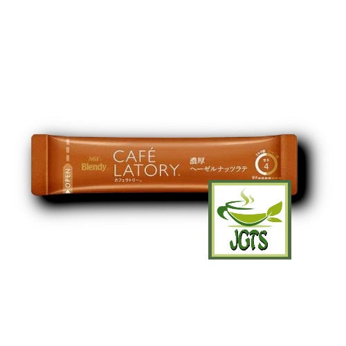 (AGF) Blendy Cafe Latory Rich Hazelnut Latte 7 Sticks - Individually wrapped stick type