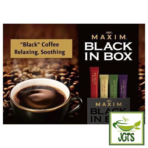 (AGF) Maxim Black In Box Assortment Instant Coffee 20 Sticks (40 grams) Black relaxing flavor