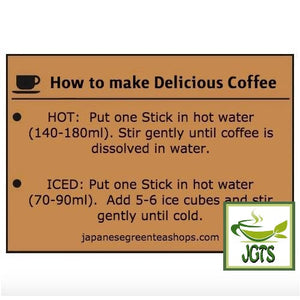 (AGF) Maxim Black In Box Assortment Instant Coffee 8 sticks (16 grams) How to make delicious Instant Coffee