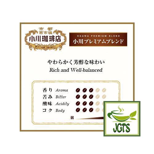 Ogawa Coffee Shop Premium Coffee Beans - Flavor Chart