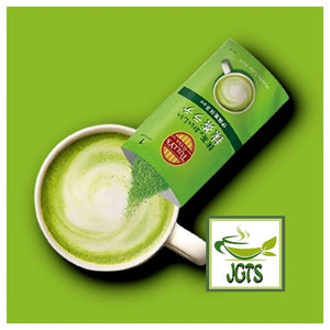TULLY'S & TEA Matcha Latte Delicious Matcha Latte - Matcha latte poured in cup