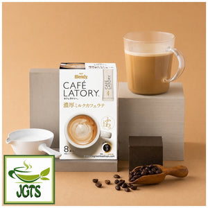 AGF - Blendy Cafe Latory Milk Cafe Latte 8 Sticks - Fresh brewed in cup and package