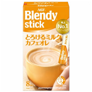 AGF - Blendy Stick Melted Milk Cafe Au Lait Instant Coffee 8 Sticks