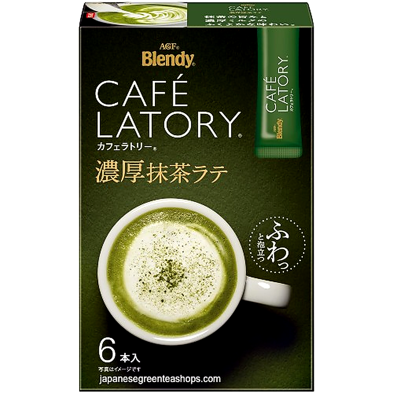 AGF Blendy Cafe Latory Matcha Latte 6 Sticks