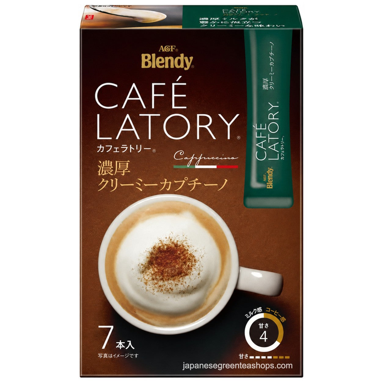 AGF Blendy Cafe Latory Rich Creamy Cappuccino Latte 7 Sticks