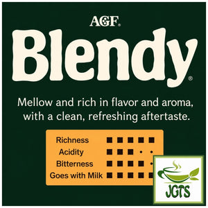 AGF Blendy Personal Instant Coffee -  Flavor Chart English
