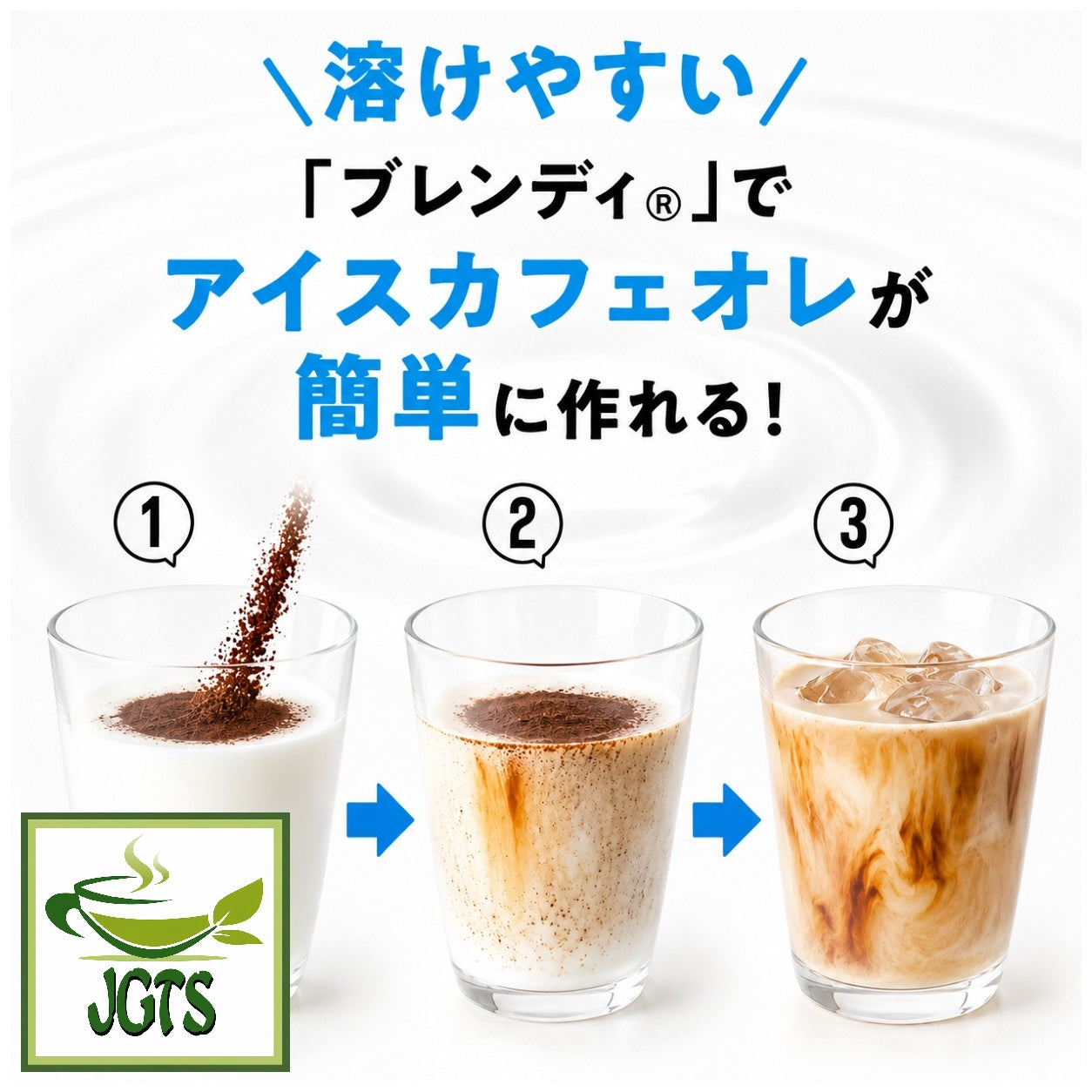 AGF Blendy Personal Instant Coffee - How to make iced cafe au lait