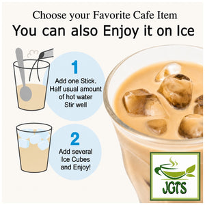 AGF Blendy Stick Espresso Au Lait Instant Coffee 24 Sticks - Sticks Your Favorite Cafe Au Lait on Ice