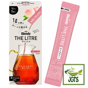 AGF Blendy The Litre Peach Tea - Peach box with stick