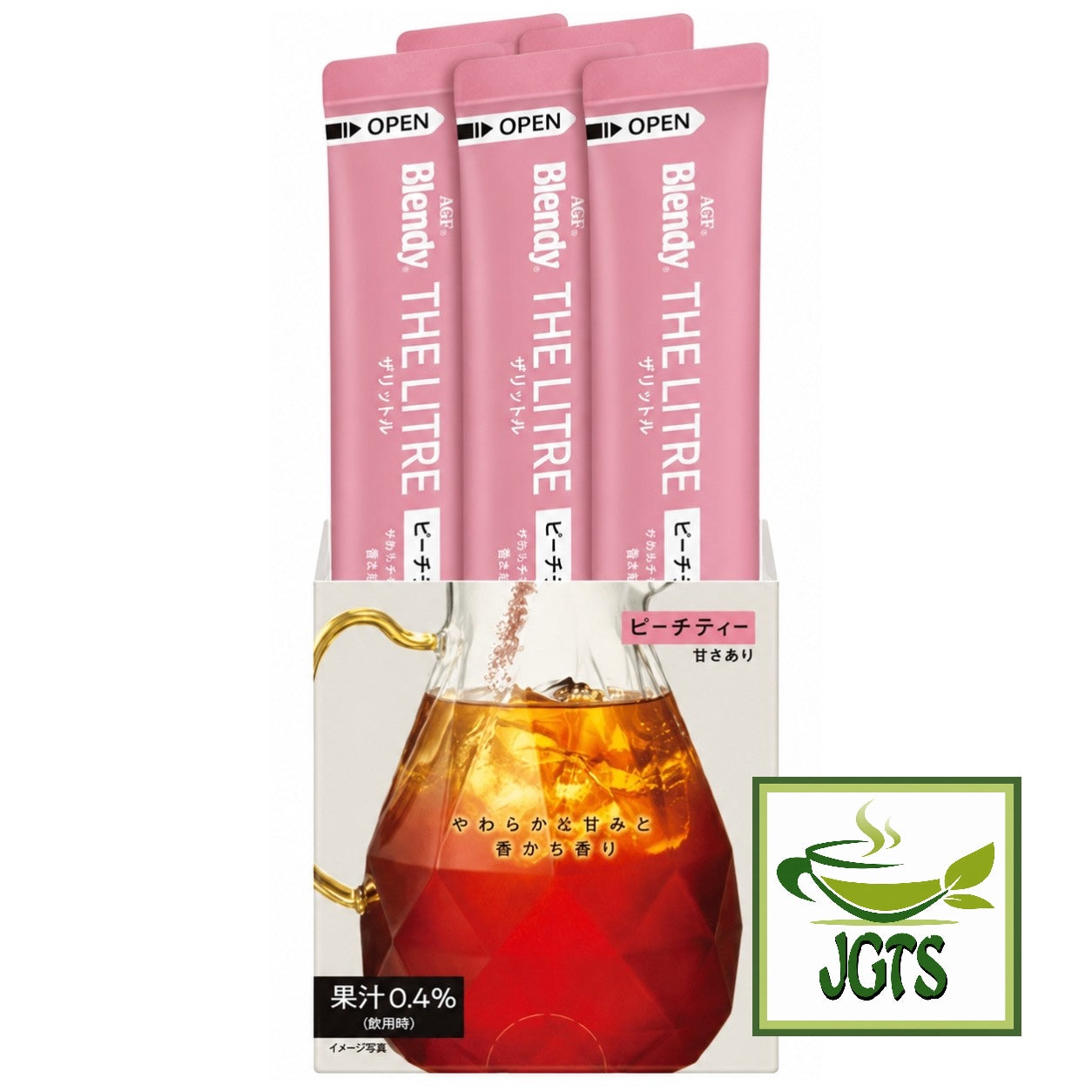 AGF Blendy The Litre Peach Tea - Peach opened box
