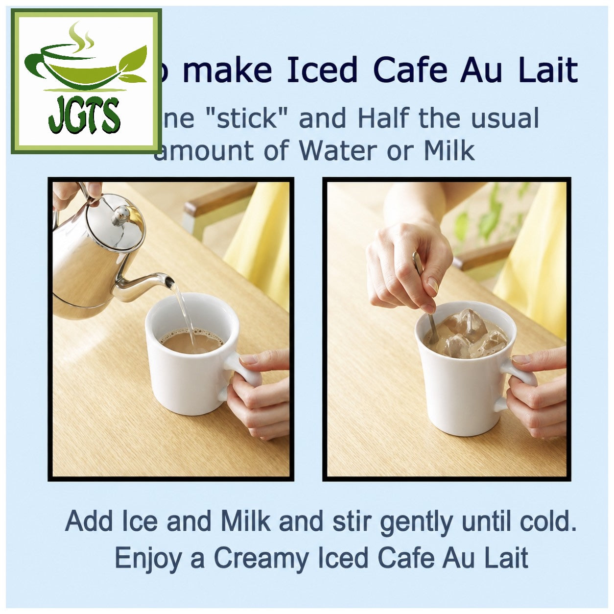 AGF Luxurious Coffee Shop Special Blend (7 Sticks) - How to make Iced Cafe Au Lait