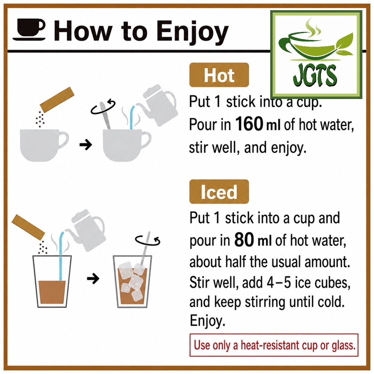 (AGF) - Blendy Cafe Latory Apple Tea - How to Brew (E)