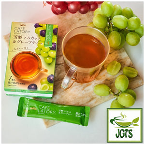 (AGF) - Blendy Cafe Latory Mellow Muscat & Grape Tea - served in glass