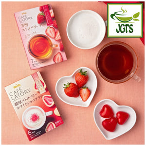 (AGF) - Blendy Cafe Latory Rich Strawberry White Chocolate Latte - AGF strawberry products