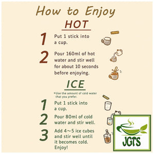 (AGF) - Blendy Cafe Latory Rich Tiramisu Chocolate Latte - Instructions hoiw to brew (E)