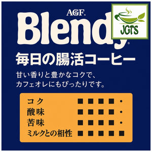 (AGF) - Blendy Daily (Intestinal) Blend Instant Coffee  - Flavor chart Japanese