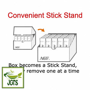 (AGF) - Blendy Matcha Au Lait 18 Sticks - Convenient stick stand