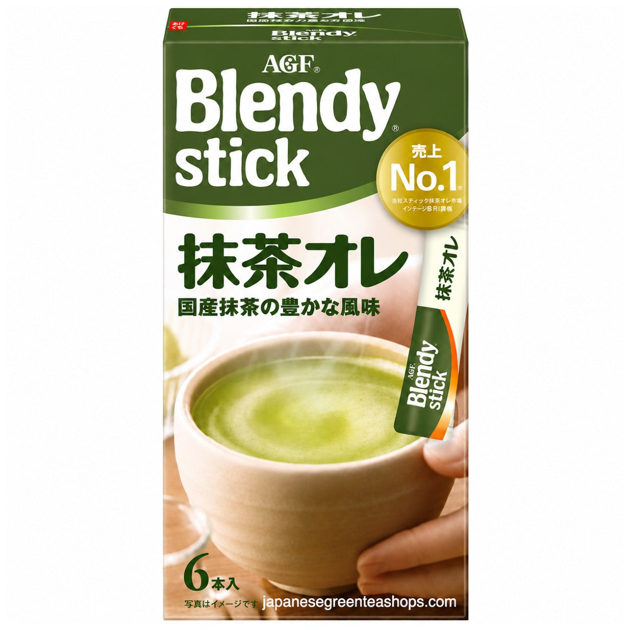 (AGF) - Blendy Matcha Au Lait 6 Sticks