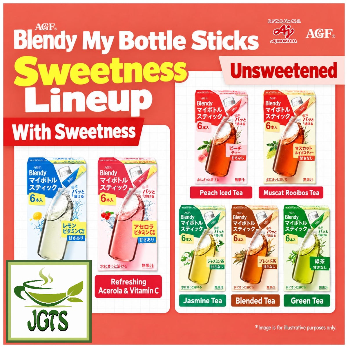 (AGF) - Blendy My Bottle Stick Refreshingly Scented Lemon V. C - Sweetness line up (E)