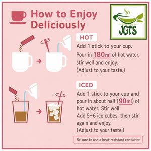 (AGF) - Blendy Stick Cafe Au Lait Caffeine Free Instant Coffee 18 Sticks - How to make Hot or Cold (E)