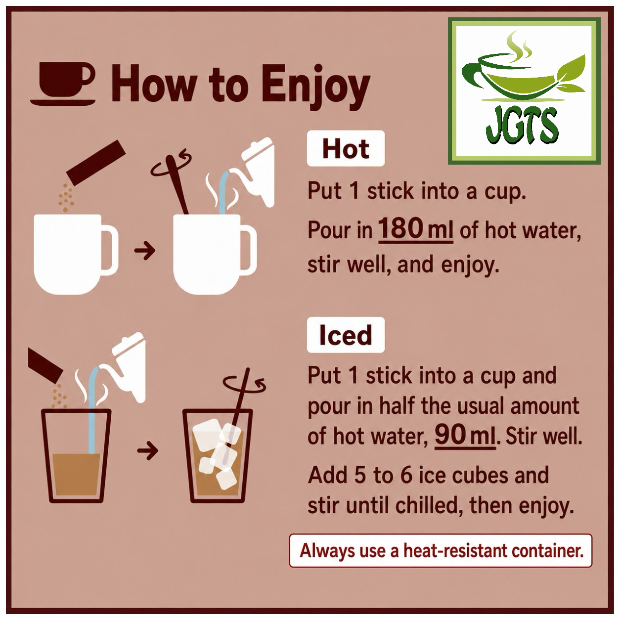 (AGF) - Blendy Stick Cafe Au Lait (No Sugar) Instant Coffee 24 Sticks - How to make Hot or Cold Coffee (E)