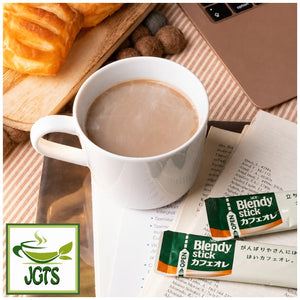 (AGF) - Blendy Stick Cafe Au Lait (Original) Instant Coffee 24 sticks - fresh brewed in cup