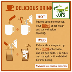 (AGF) - Blendy Stick Chai Tea Ole 6 Sticks - Hot or Cold Instructions (E)