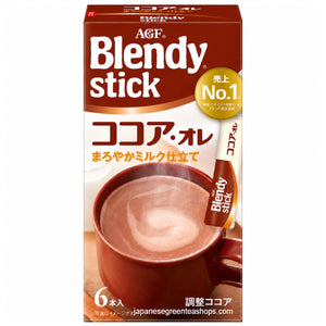 (AGF) - Blendy Stick Cocoa Au Lait Instant Cocoa 6 Sticks