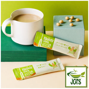 (AGF) - Blendy Stick Mellow Soy Milk Cafe Au Lait Instant Coffee - stick and brewed in cup