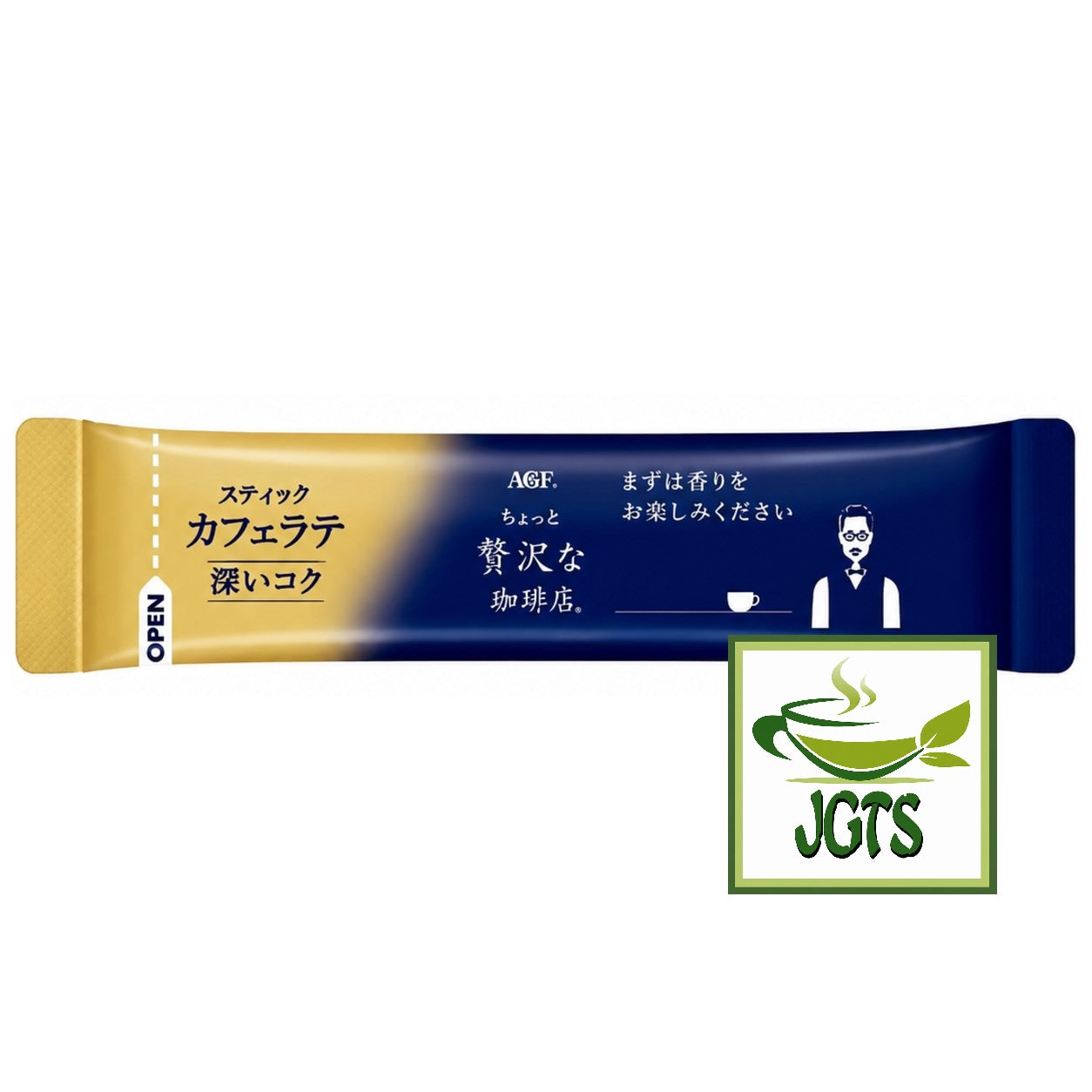 (AGF) - Luxurious Coffee Shop Cafe Latte Rich Flavor - Individually wrapped stick type