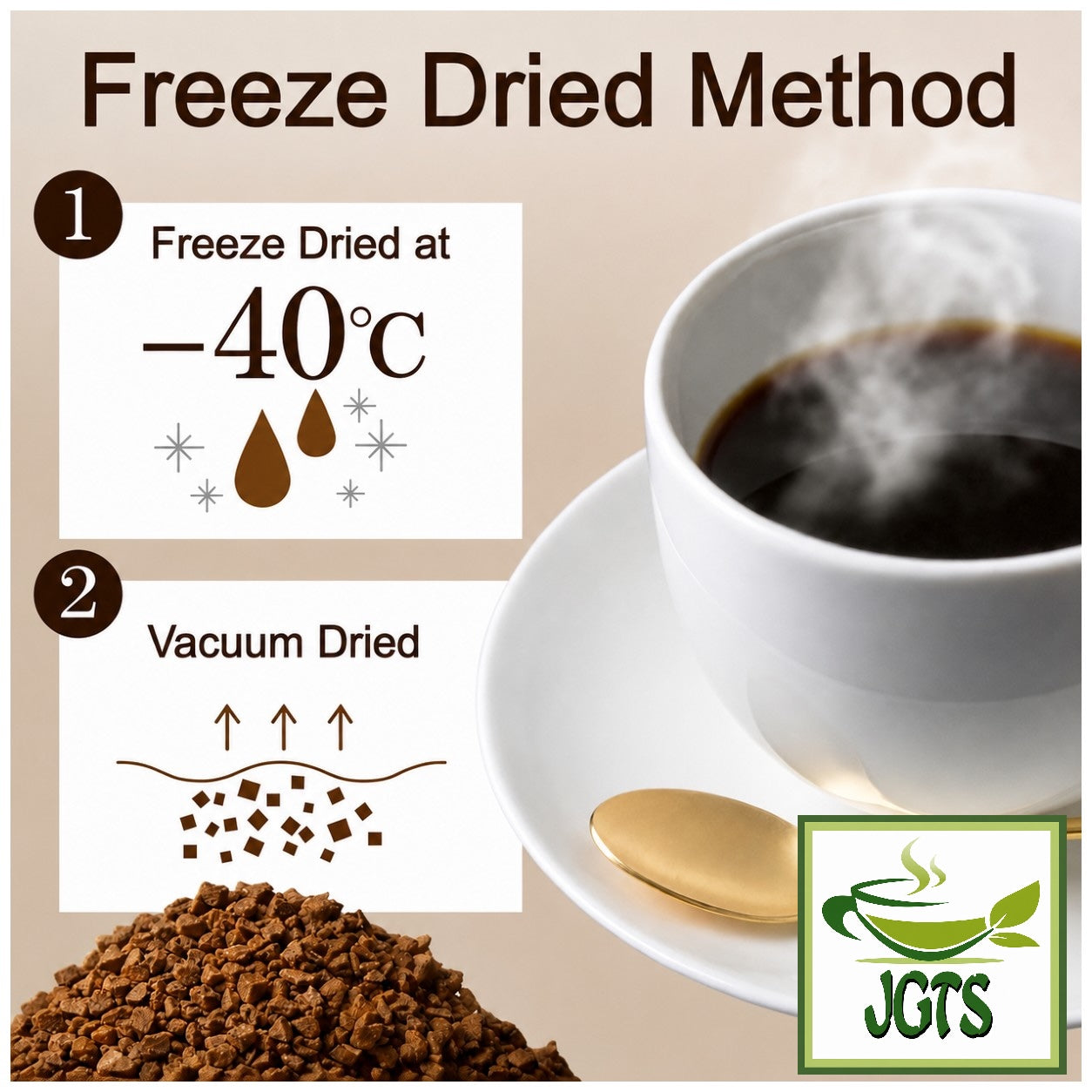 (AGF) - Luxurious Coffee Shop Rich Blend Instant Coffee (Jar) - Freeze Drying Method