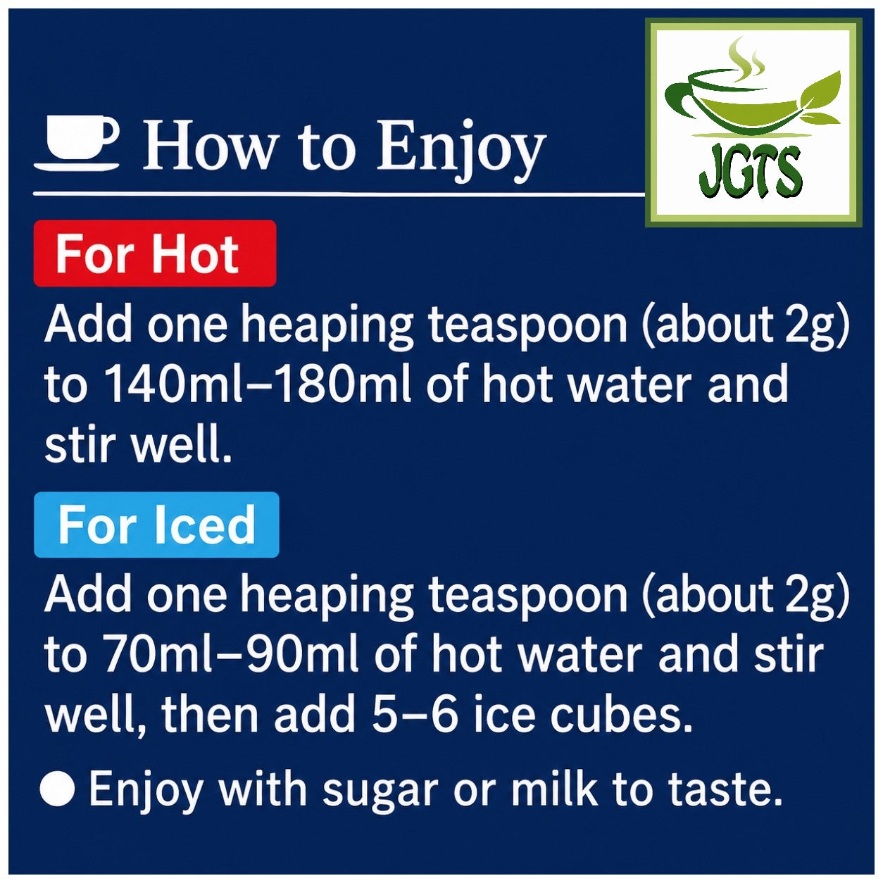(AGF) - Luxurious Coffee Shop Rich Blend Instant Coffee (Jar) - How to make instant coffee (E)