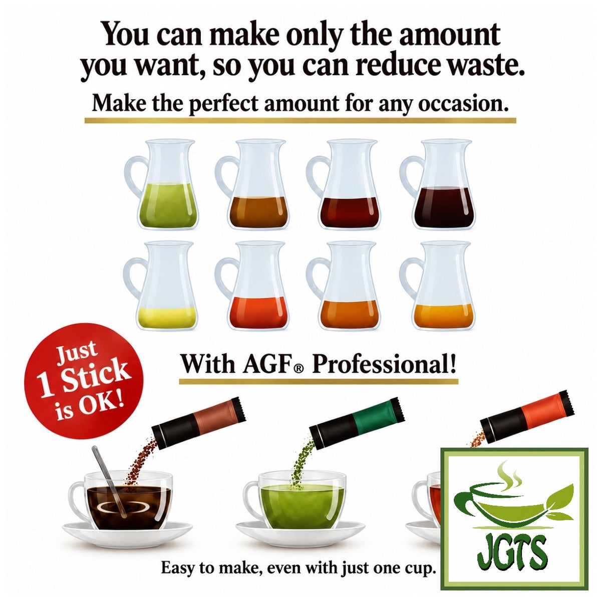 (AGF) - Professional Premium Sencha - Easy to make even for just one cup no waste (E)
