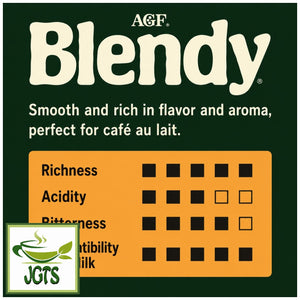 (AGF) . Blendy Mellow and Rich Instant Coffee - Flavor Chart (E)
