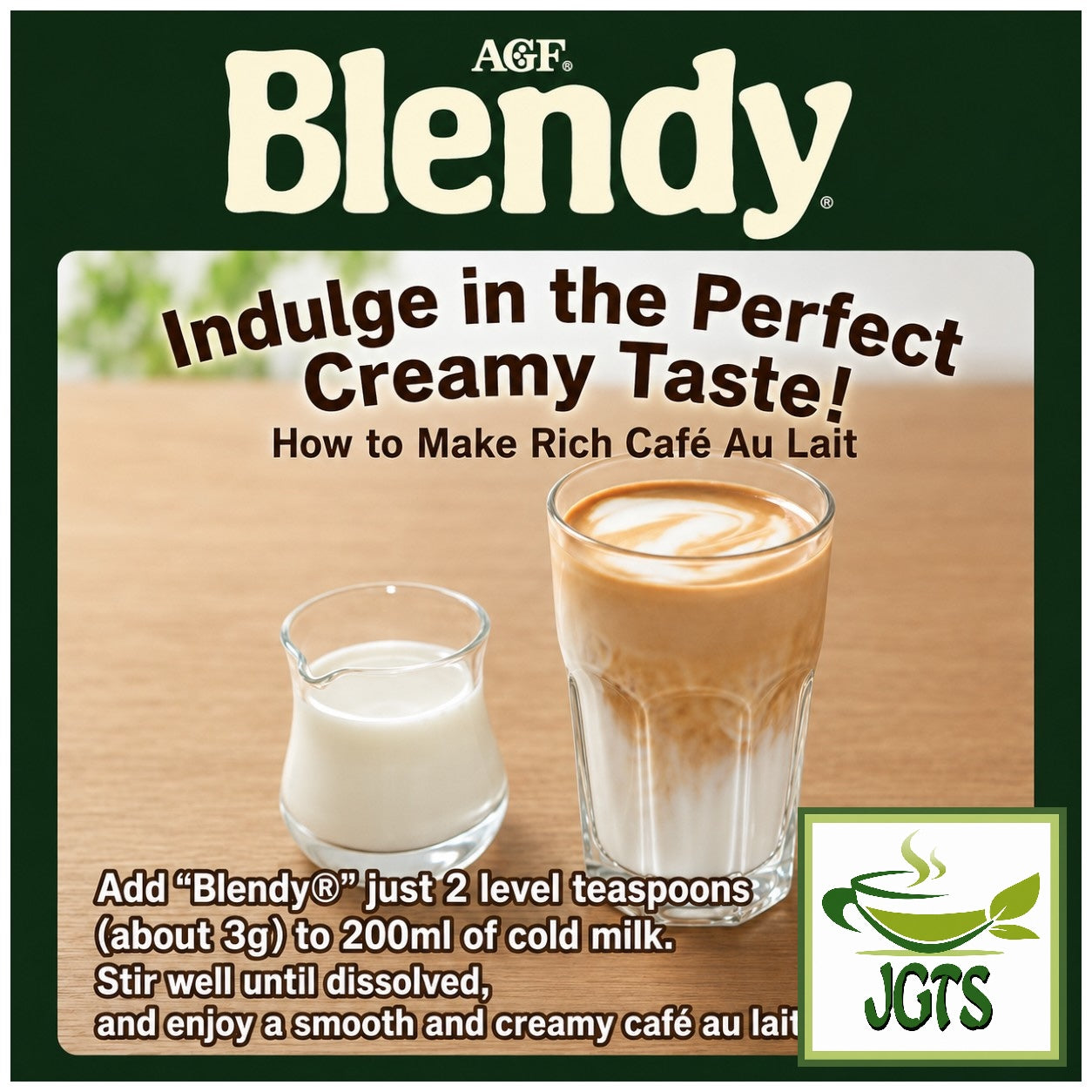 (AGF) . Blendy Mellow and Rich Instant Coffee - Makes a delicious iced cafe ole (E)