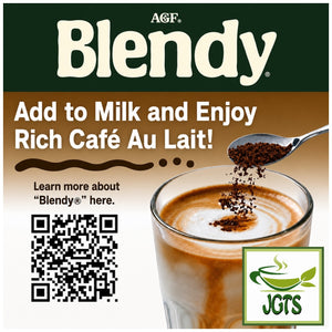 (AGF) . Blendy Mellow and Rich Instant Coffee - Scan QR code for instructions (E)