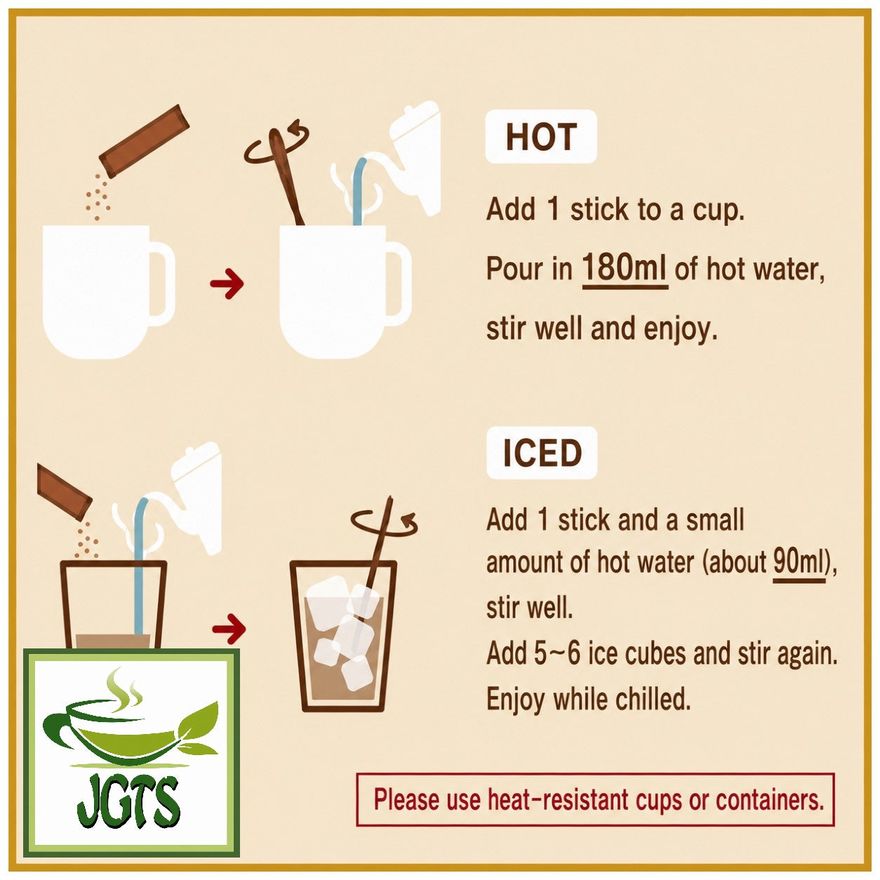 (AGF) . Blendy Melty Honey Black Tea Au Lait - How to Brew (E)
