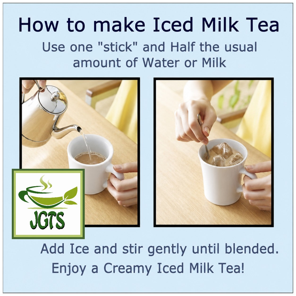 (AGF) . Blendy Melty Honey Black Tea Au Lait - How to make Iced Milk Tea